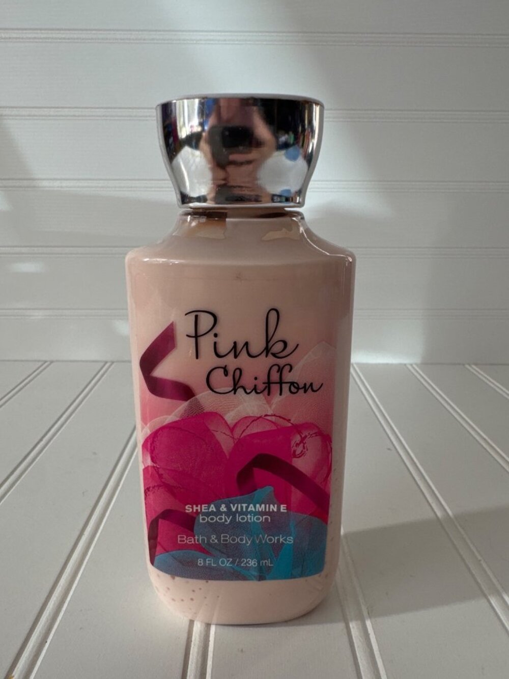 Bath & Body Works Pink Chiffon Body Lotion 8 fl oz Sheer Floral Shea Formula